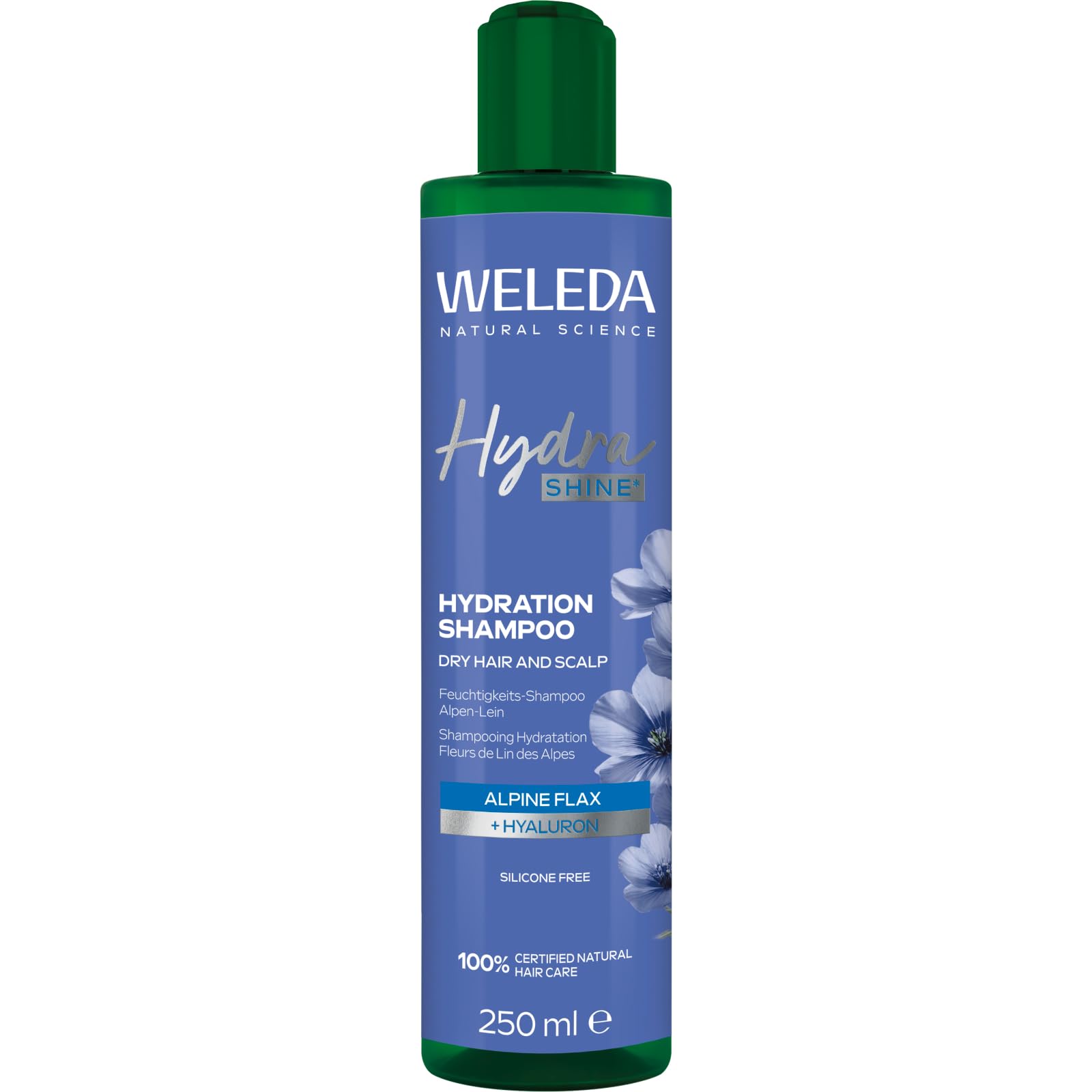 WELEDA Hydra Shine Feuchtigkeits-Shampoo mit Hyaluronsäure & Alpen-Lein – Produktbeschreibung