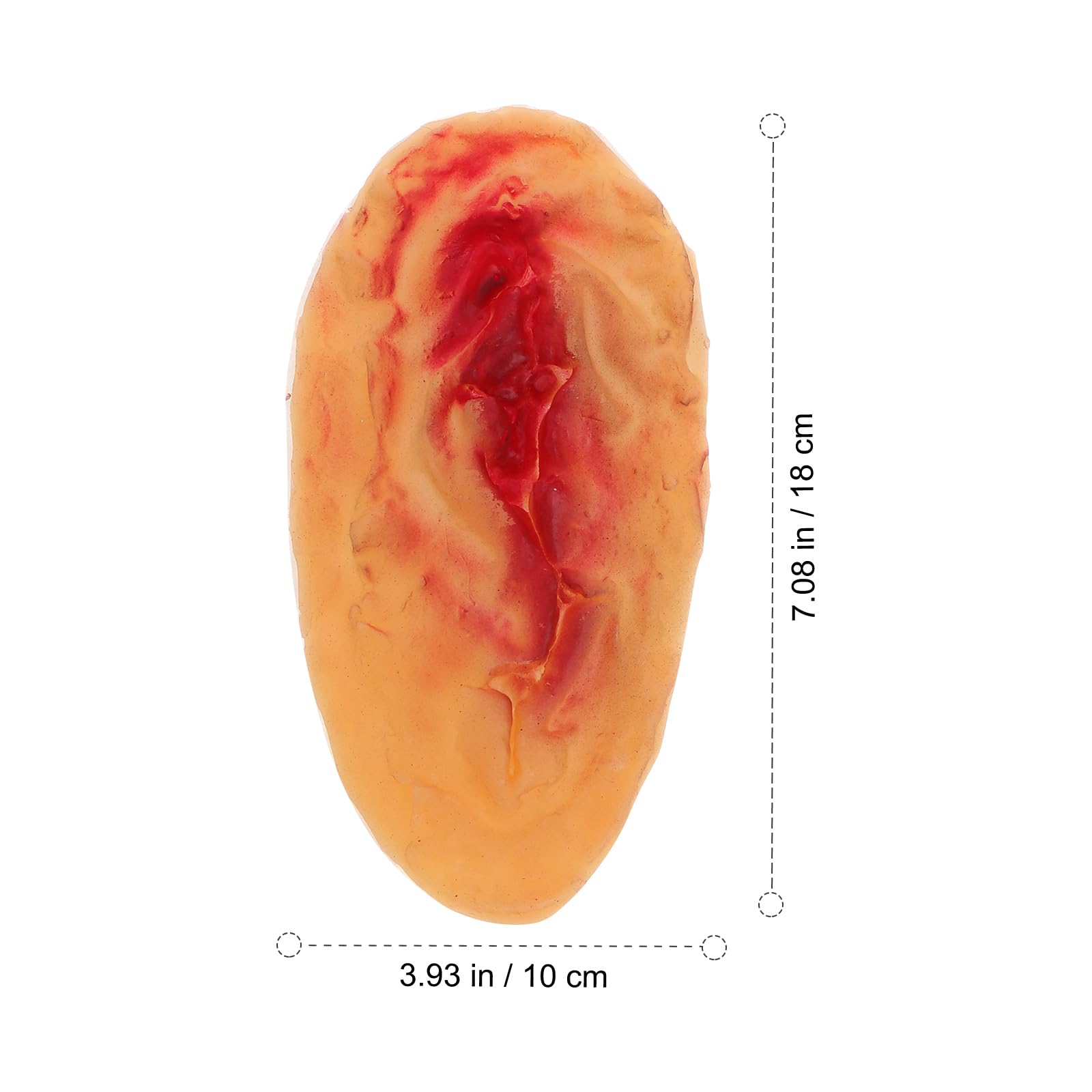 Healvian Temporary Halloween 3D Fake Scars Blood Stickers 4 Pcs Realistic Zombie Wound Masquerade Prank Face Body Makeup - Image 4