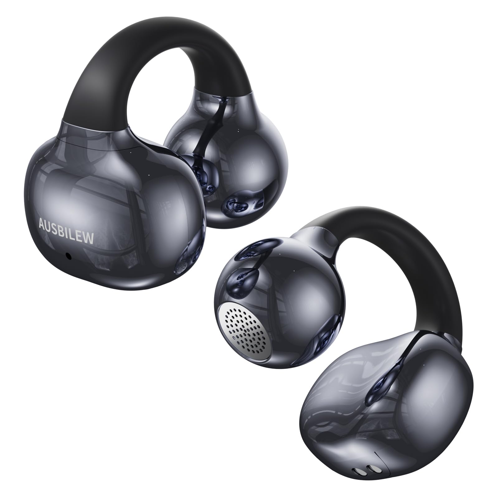 Ausbilew Headphones Wireless Earbuds IPX6 Waterproof Ear Buds,Touch Control Bone Conduction Headphones air Conduction Stereo with 11mm Driver 42 Hours