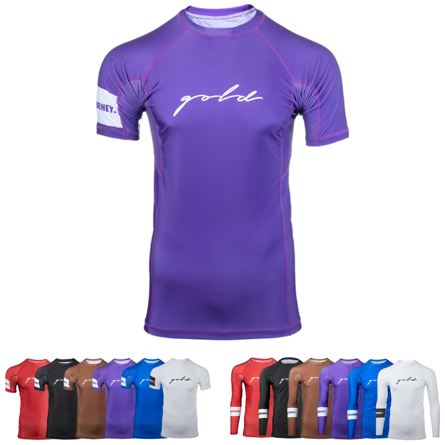 Gold BJJ Foundation Rash Guard