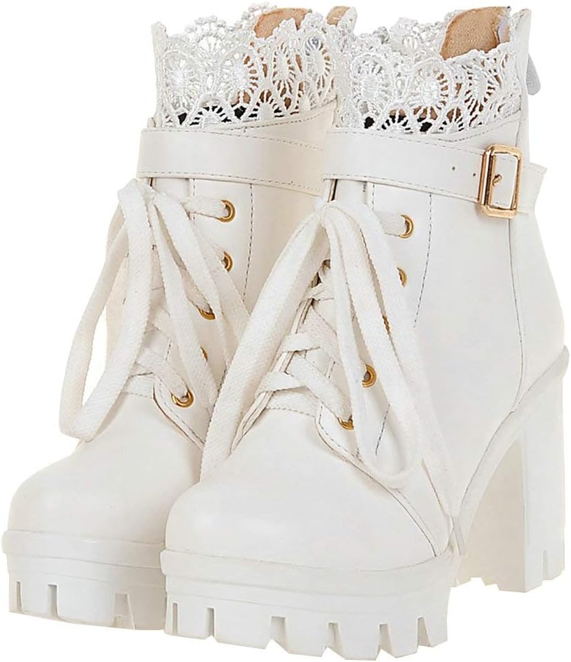 Parisuit Women's Chunky Platform - High Heel Comfort