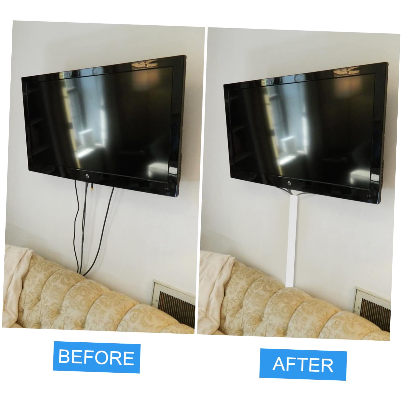 Pvc Kabelkanal für Wandmontage, Kabel Verstecken, Weiß