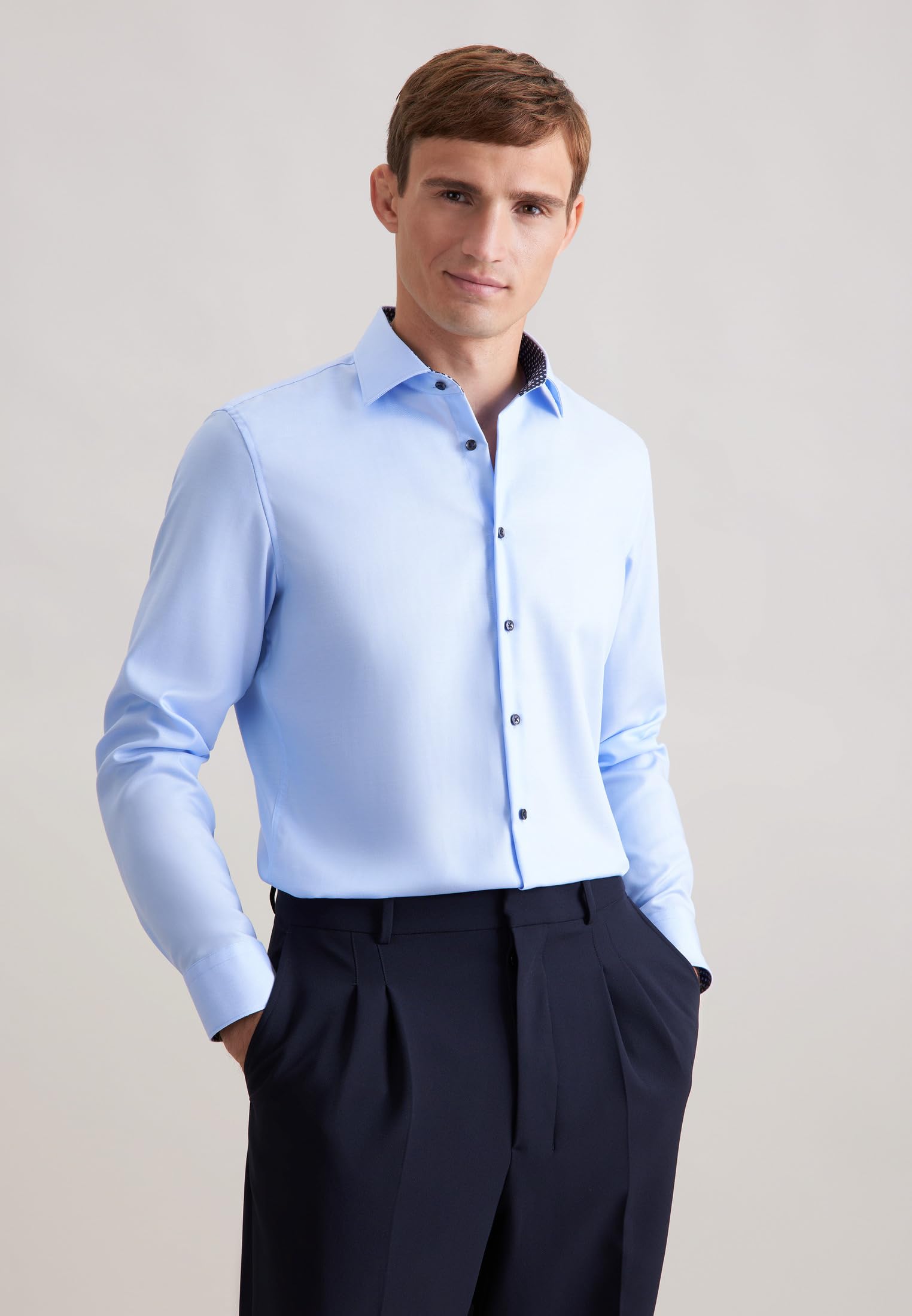 Seidensticker Herren Extra Slim Fit Langarm Business-Hemd Hemd (1er Pack)