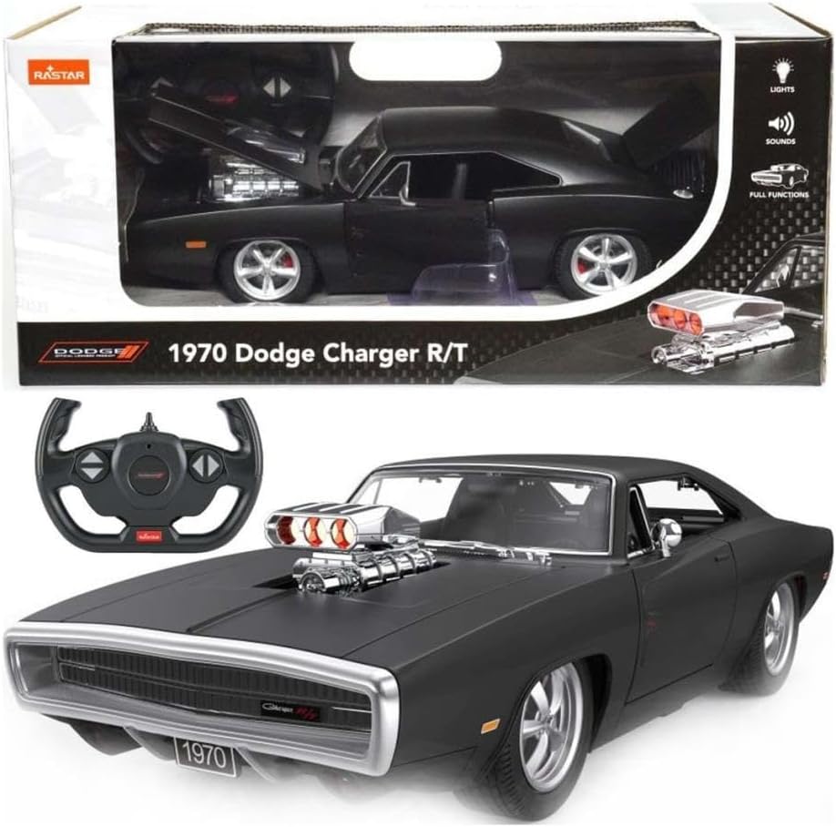 99010 1970 Dodge Charger R/T Sesli ve Işıklı Uzaktan Kumandalı Araba -Sunman