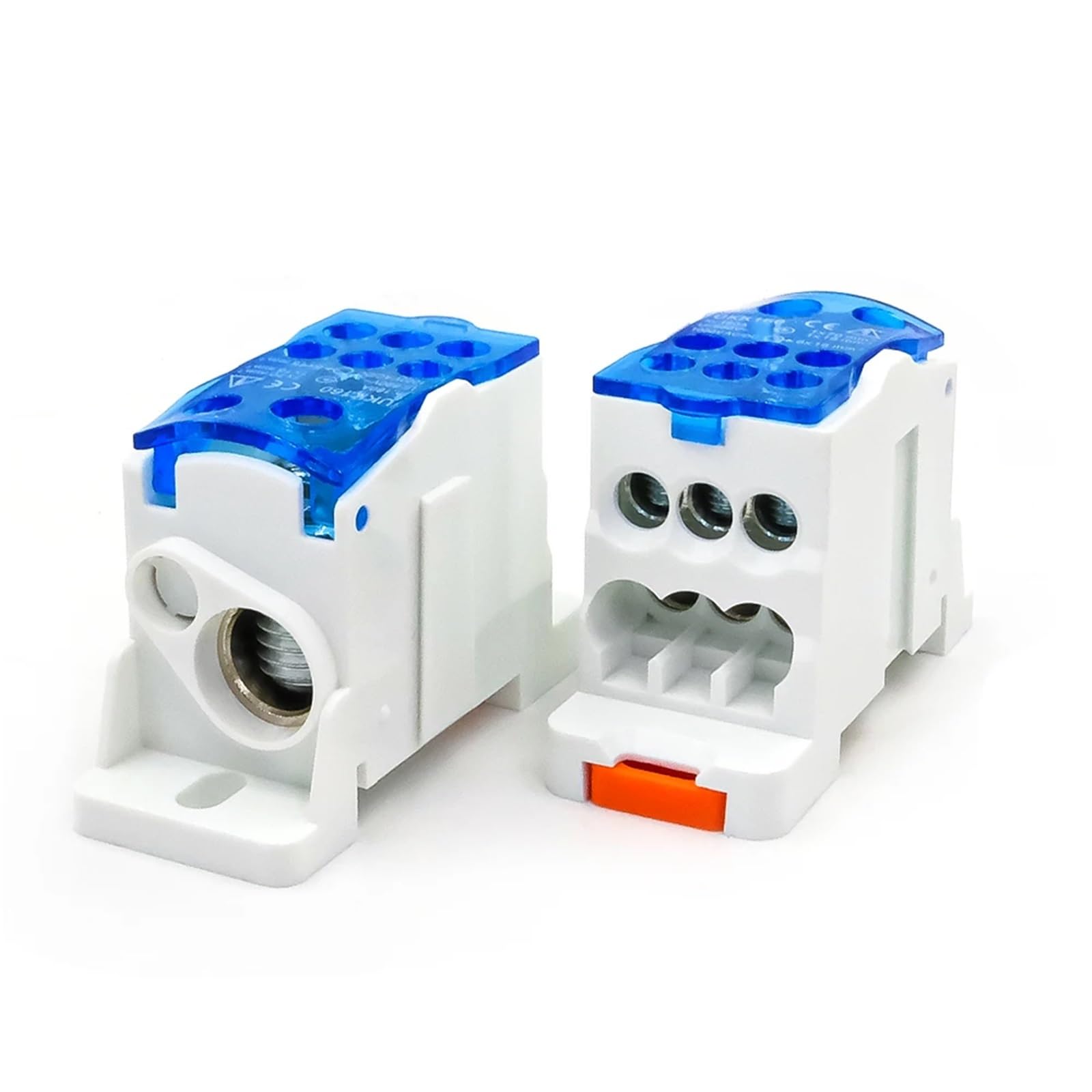 JDOUNFMO 1pcs UKK-160A Power Distribution Block 160A High-Current Terminal DIN Rail Mount Secure Electrical Conductor