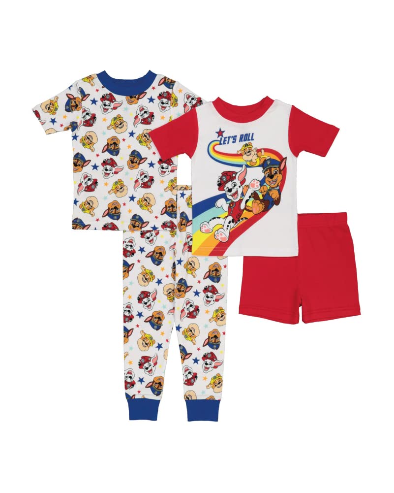 Nickelodeon Paw Patrol | Baby Shark | Blue’s Clues 4-Piece Cotton Pajama Set