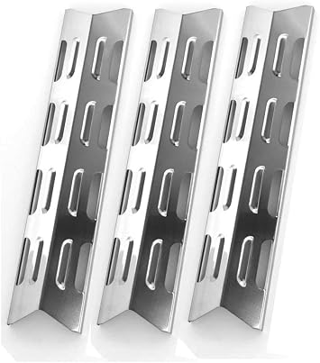 3 Pack Stainless Steel Heat Plate for BBQTEK, Presidents Choice 10011012, GSS2520JA, 10011012, PC10011013, NG903455, GSS3220JS, GSS3220JSN, PC25762, PC25774 & Tera Gear GSS3220A Gas Grill Models