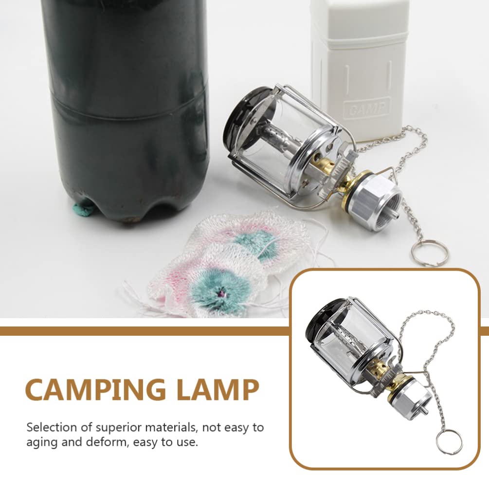 BESPORTBLE Linternas para Acampar al Aire Lámpara Led de para Acampar con Cubierta de Luz Luz Alimentada por Gas para Suministros de Camping
