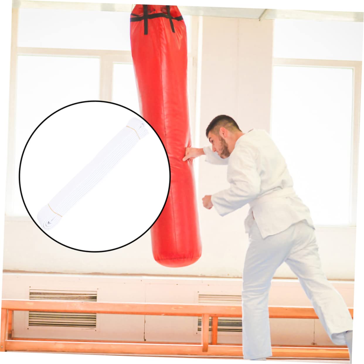 Ceinture De Taekwondo 280 Cm – Ceinture Blanche Extensible Pour Entraînement Arts Martiaux
