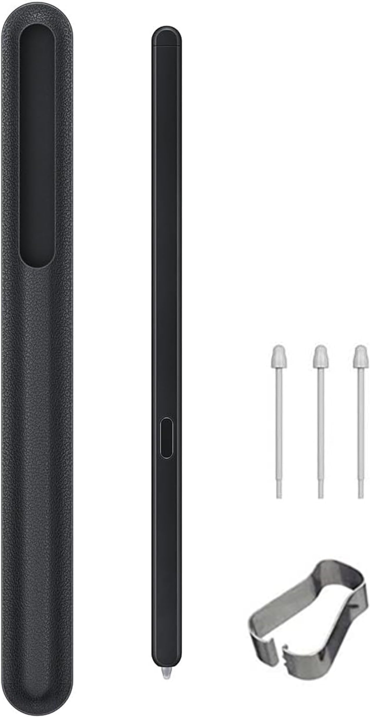 YJSK Fold 6 S Pen Fold Edition Compatible Galaxy Z Fold 6 Phones Only, Slim 1.5mm Pen Tip, 4,096 Pressure Levels, Z Fold6 Pen Fold Edition (Pen+Case-Black)