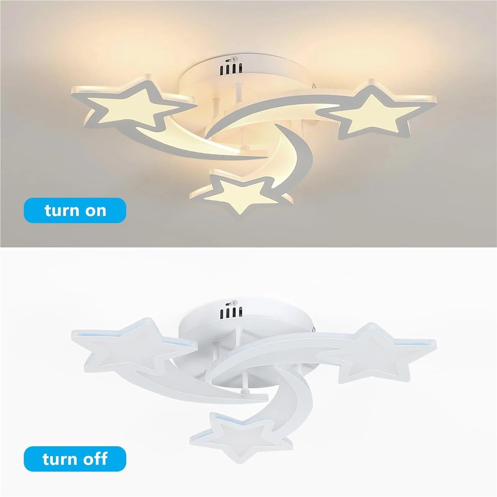 Plafonnier Led,Luminaire Plafonniers Plafonnier LED à intensité variable, 30 W, avec télécommande, blanc, for chambre, salle manger, salon