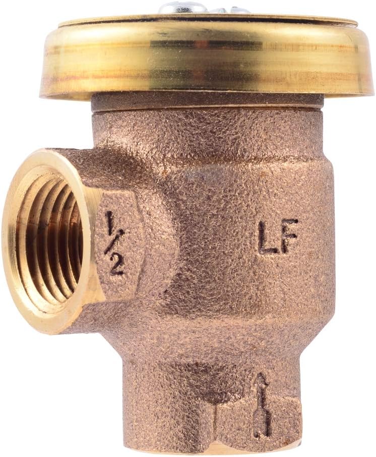 Cash Acme 24501 In-Line Thermostatic Hg110-D 1/2-Inch Mixing Valve with Sweat Connections And Intergral Checks