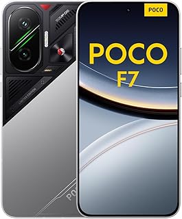 Poco F7 Smartphone, 12+512GB, Silver, Flagship Snapdragon® 8s Gen 4, 6500mAh Battery, 50MP Sony Camera with OIS, 6.83" 1.5...