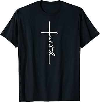 Faith shirt with cross Clearance