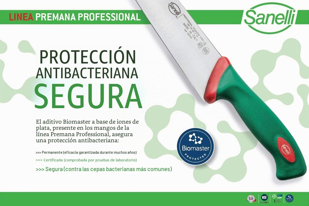 Sanelli Premana Professional - Set de cuchillos de pescado, acero inoxidable