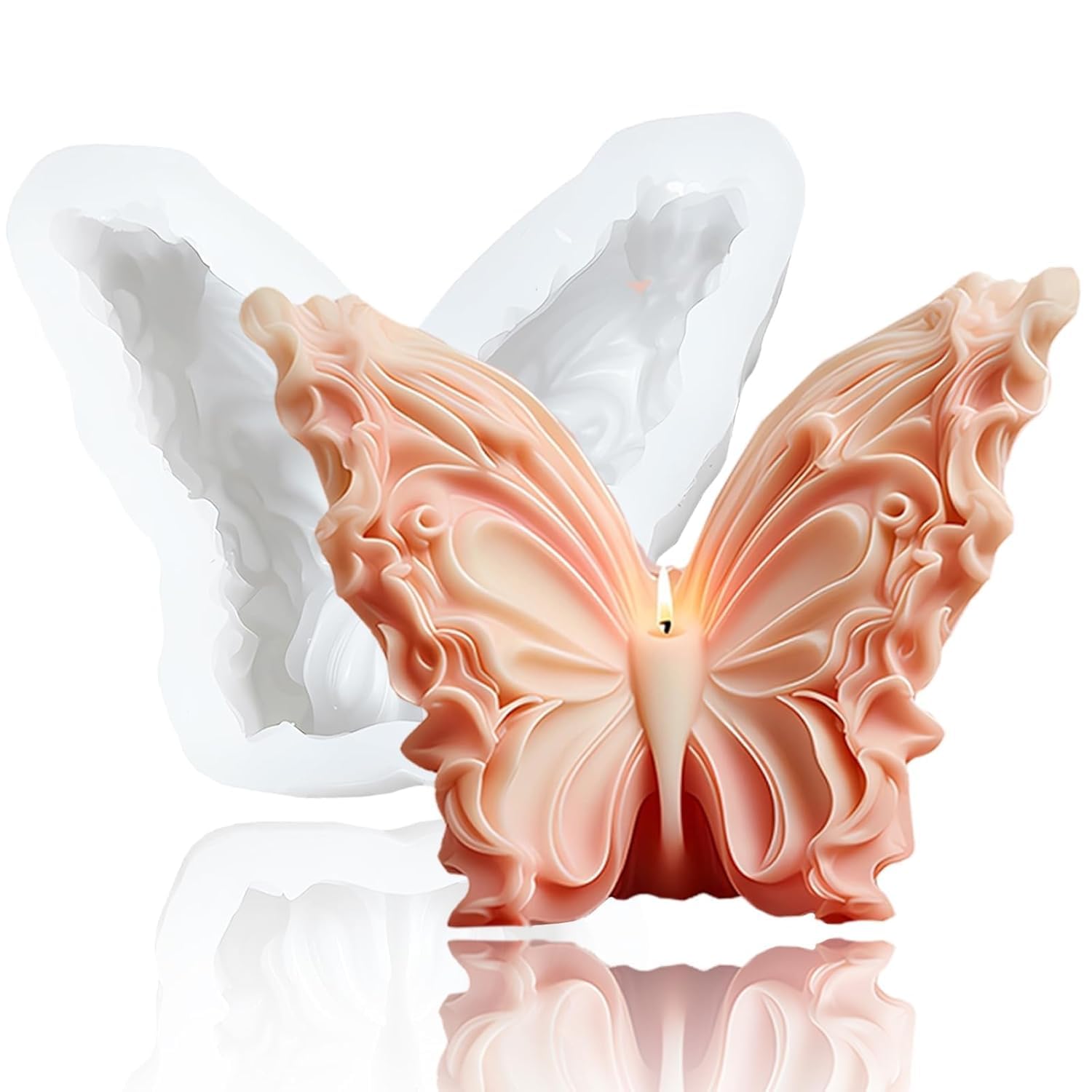 Skytail Butterfly Candle Mould Butterfly Shape Candle Wax Melts Aromatherapy 3D Fondant Chocolate Cake Mold Cake Decoration Cupcake Topper Epoxy Resin Mold DIY Mini Handmade Soap Molds-image-43