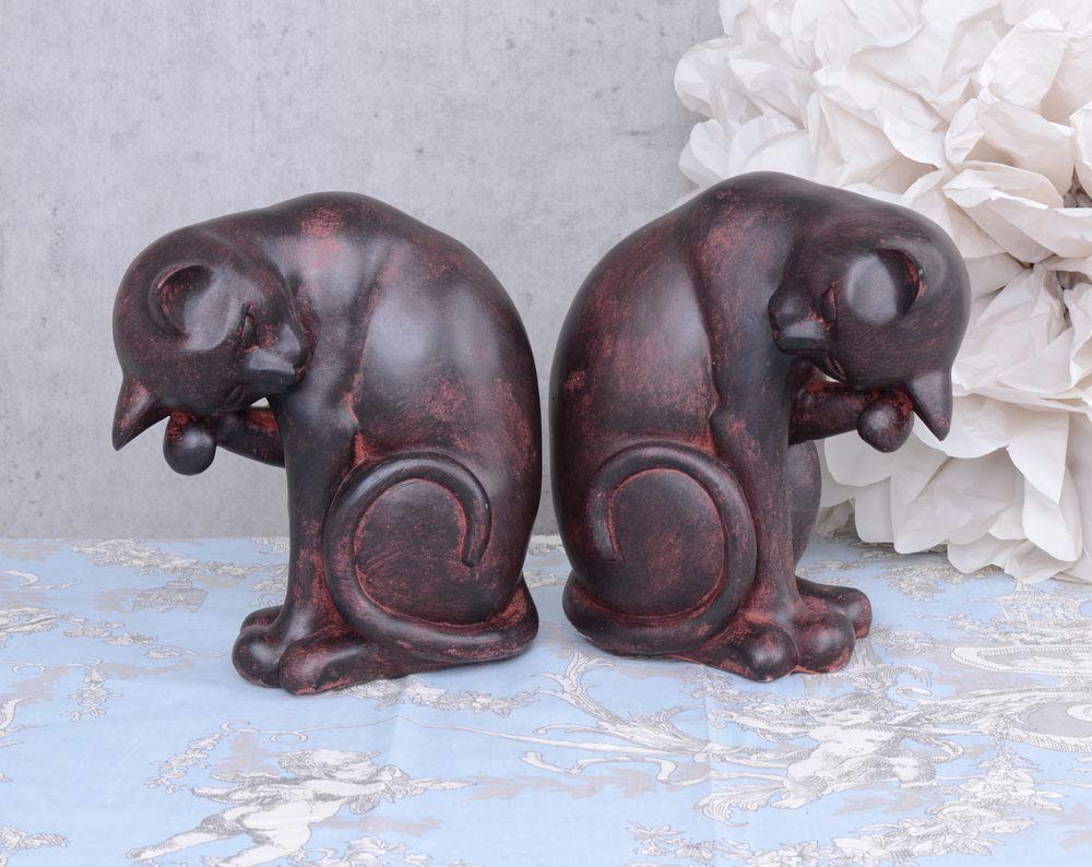 Dos gatos Soporte De Libros con Estilo Decoración Art Decó