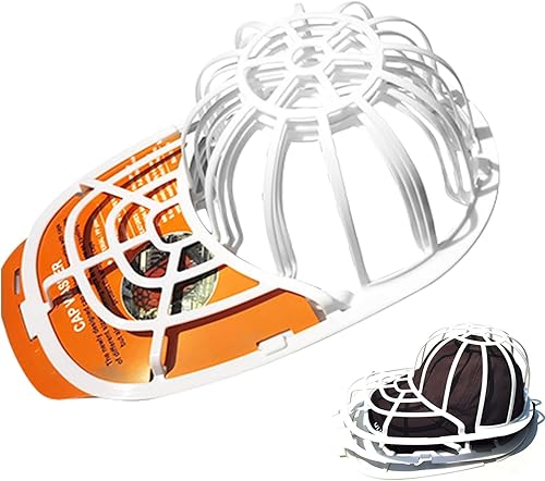 Miniatura 7 de FAIRAH Arandela de sombreros, paquete de 2 soportes de almacenamiento de gorras de béisbol, limpiadores portátiles de gorras de béisbol, jaula de