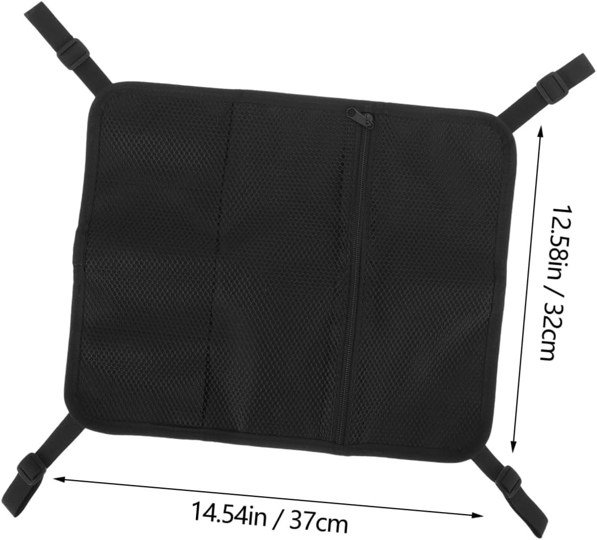 Paddleboard Deck Mesh Bag Storage Pouch for Kayak Water Sports with Zipper Organizer and Carrying Handle, Sturdy Lightweight Mesh for Sup Accessories and Sundries