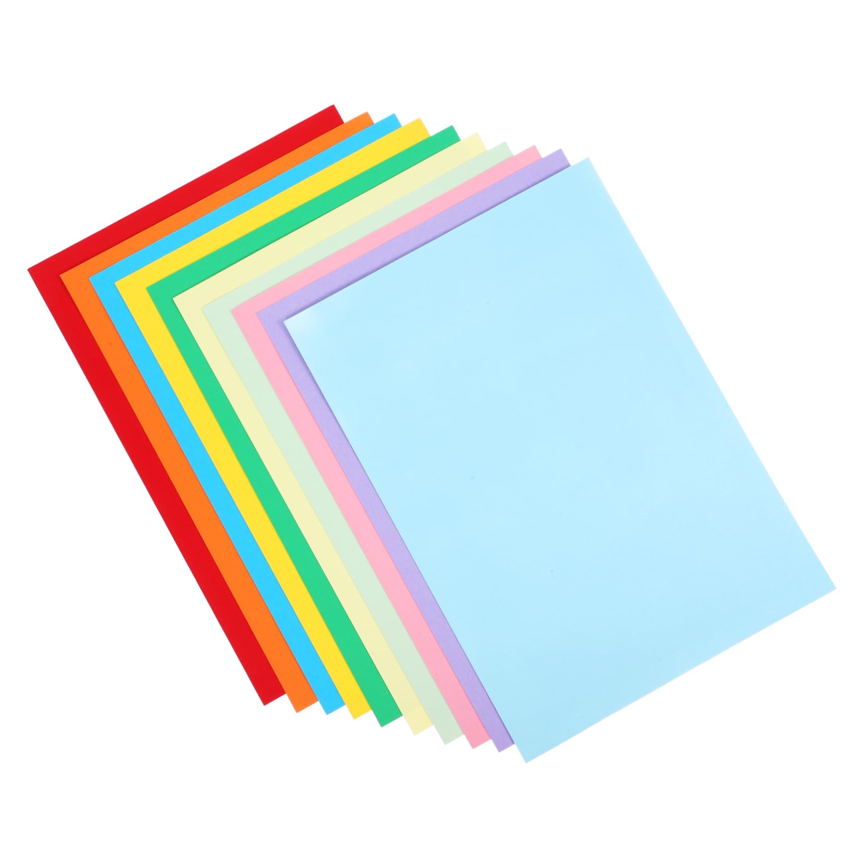 Happyyami 50 Hojas Papel de Construcción de Cartulina para Manualidades Scrapbooking y Escolares