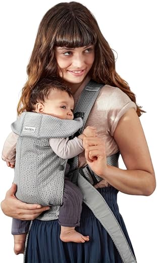 BABYBJÖRN Baby Carrier Mini, 3D Mesh, Gray