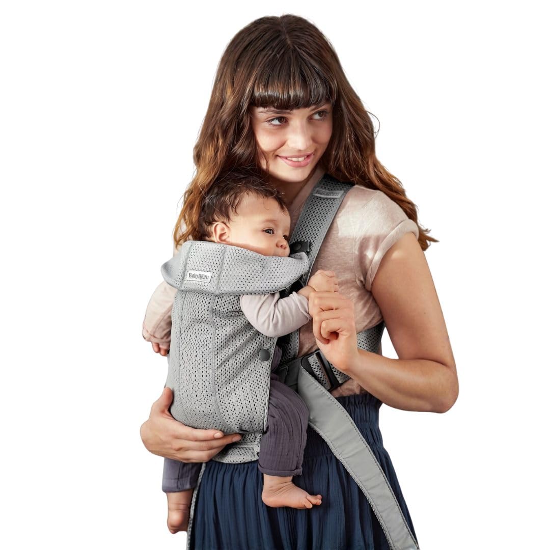 BabyBjörn Baby Carrier Mini, 3D Mesh, Grey