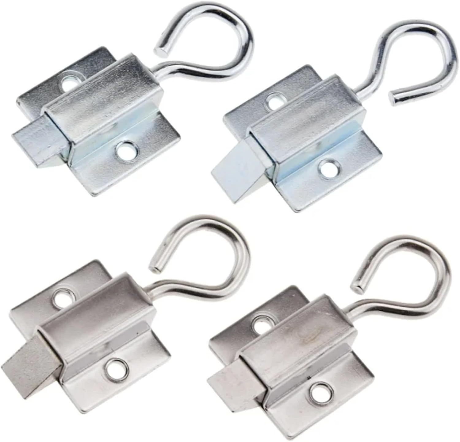 Window Gate Security Pull Ring Spring Bounce Door Bolt Latch Lock Carbon Steel Retractable 1Pcs(DK633-6 Front SUS304)