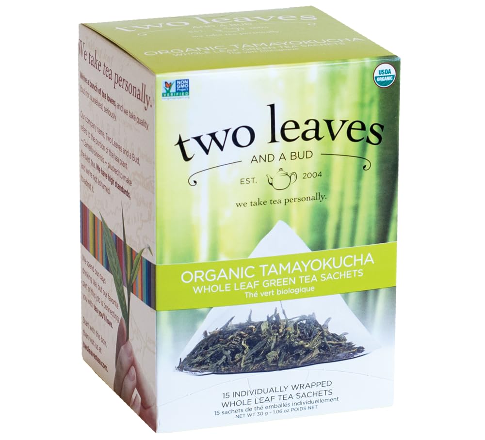 TWO LEAVES & A BUD Organic Tamayokucha Tea, 15 CT