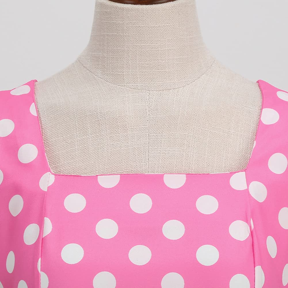Audrey Hepburn - Vestido Vintage de 1950 con Botones Florales para Mujer