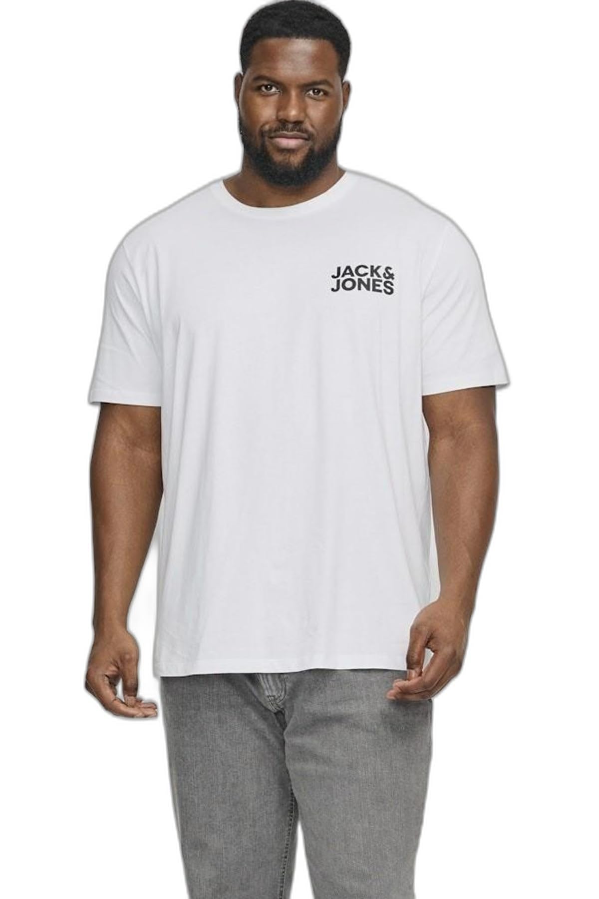 Jack & Jones Blanc Logo T-Shirt Corp Pls