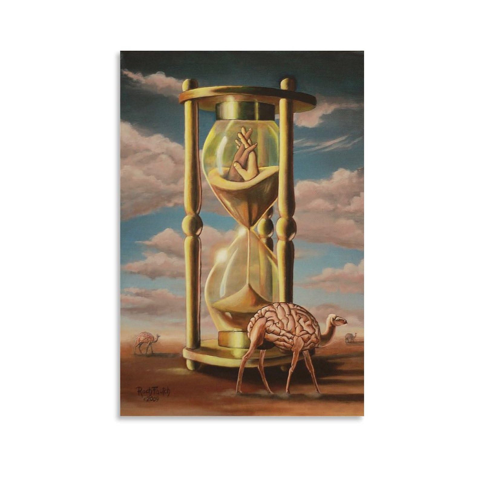 Salvador Dali Wall Art Prints 《Key To Time》 Art Poster Artworks Canvas Poster Wall Art Prints Home Modern Decor 16x24inch(40x60cm)