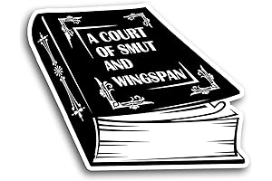 Book Nerd's Delight: 'A Court of Smut and Wingspan' Sticker for Bibliophiles