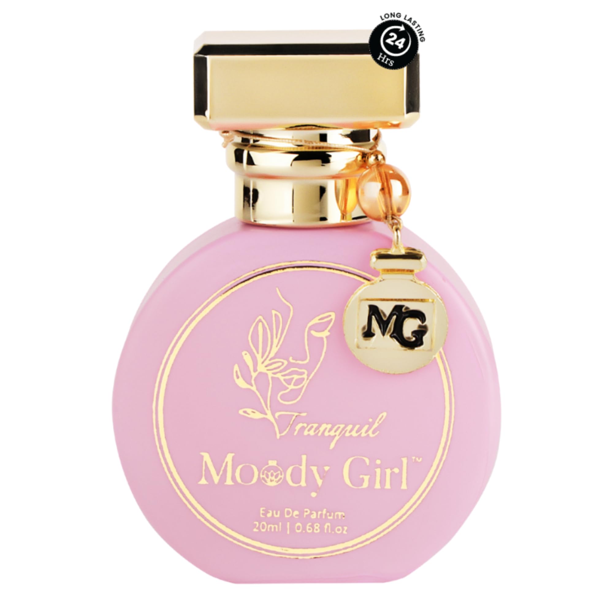 Moody Girl Tranquil Perfume for Women | Passion Fruit Fragrance | 24 Hrs Long Lasting Eau De Parfum with Tangerine Peony | Valentine Gift | Solid Premium & Luxurious Perfume for Every Occasion - 20ml
