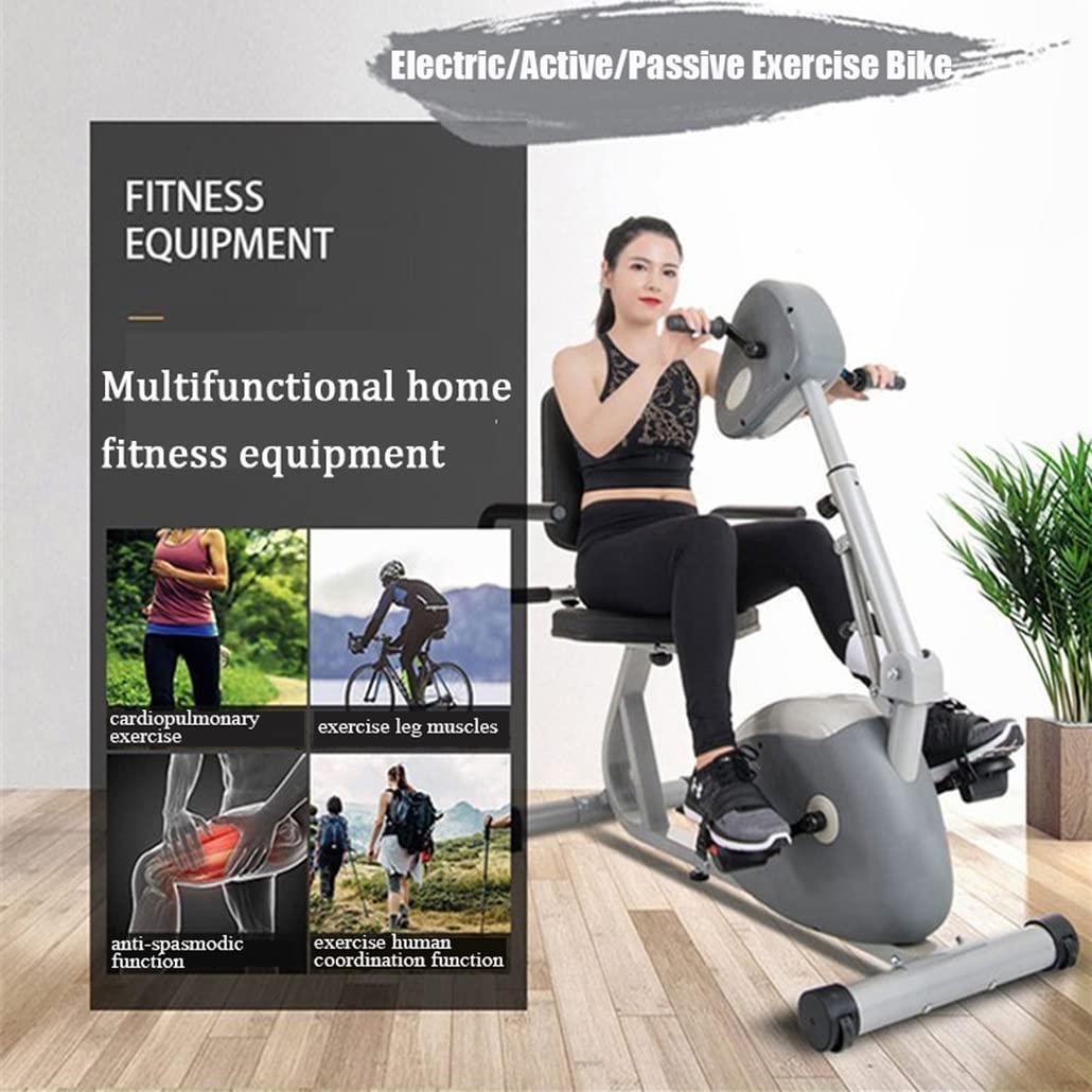 Motorized Pedal Exerciser for Seniors, Recumbent Home Electric Exercise Bike with Leg Arm Workout for Elderly Handicapped & Disabled