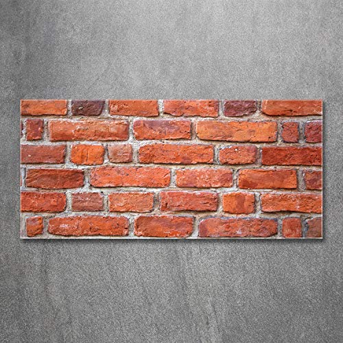 Tableau plexiglas Tulup 120x60 cm avec impression de brique rouge - 3