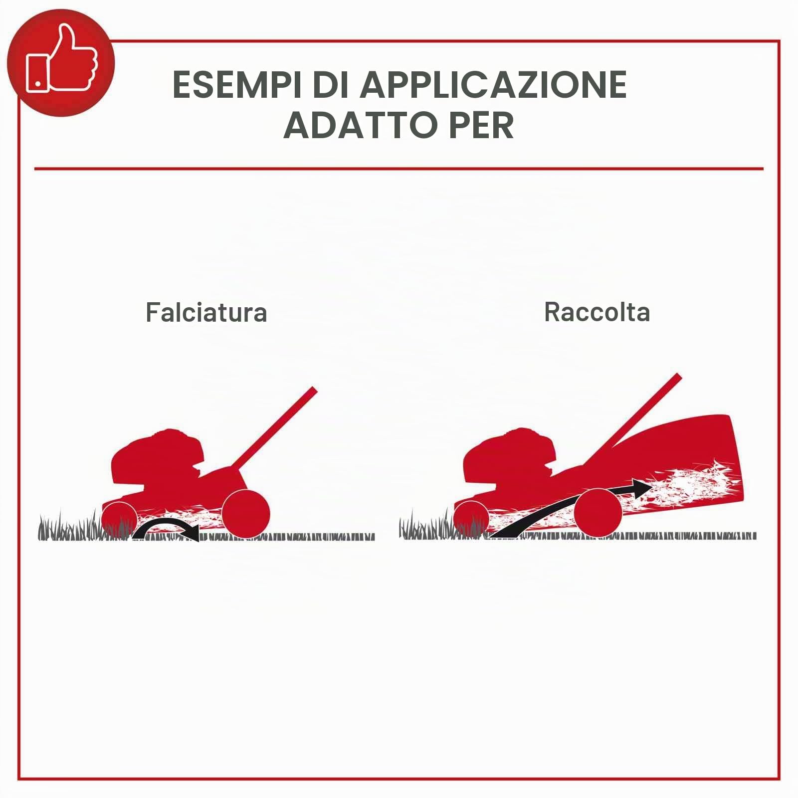 Schedappac MP132-40, tosaerba termico, spinta, 40 cm di taglio, 131 cc
