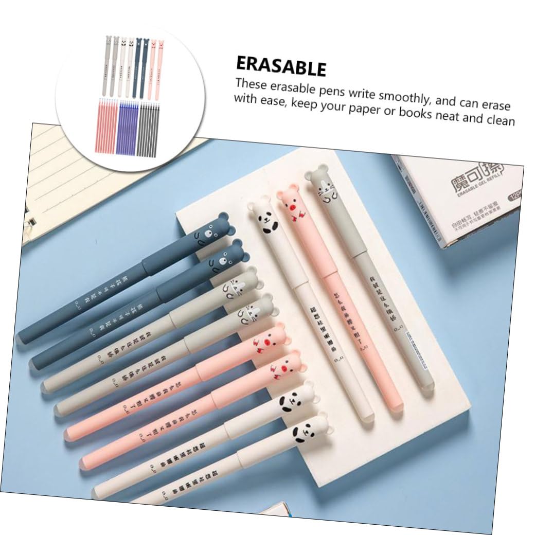 MAGICLULU 3sets Penne Cancellabili Per Studenti e Insegnanti Penne Ricariche Di Inchiostro Scrittura e Facile Cancellazione Materiale Leggero e Comodo Da Trasportare