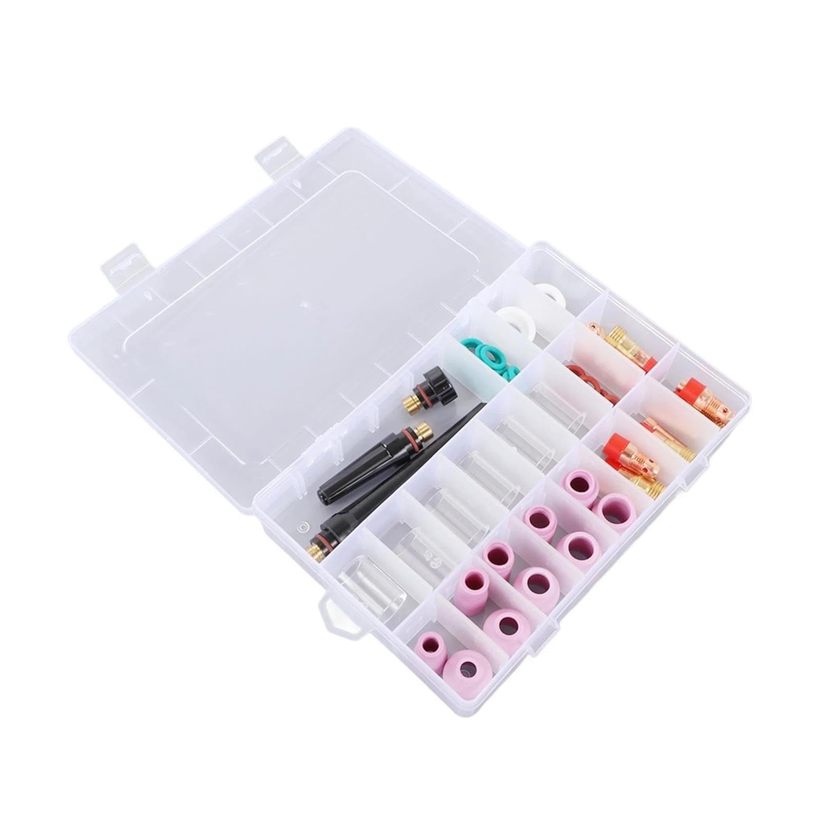 Buse en céramique de consommables de soudage TIG, Ensemble de 55 pièces for WP 17 18 26