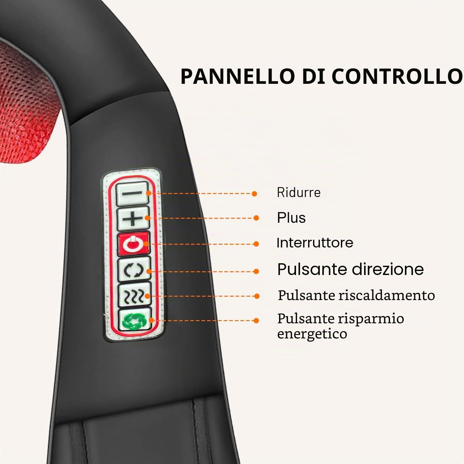 Massaggiatore Cervicale Shiatsu Collo e Massaggiatore Posteriore Con Funzione lenitiva e Calda Massaggio 3D Profondo per Alleviare il Dolore Muscolare a Spalle Adatto per Casa Ufficio Come Regalo