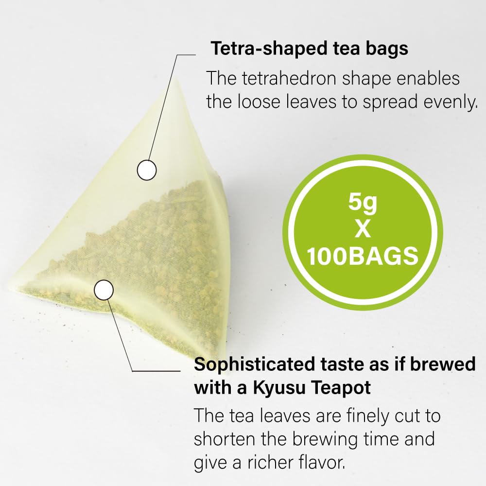 90 Teabags Value Pack Matcha Genmaicha Green Tea from JAPAN | Japanese Tea KIMIKURA