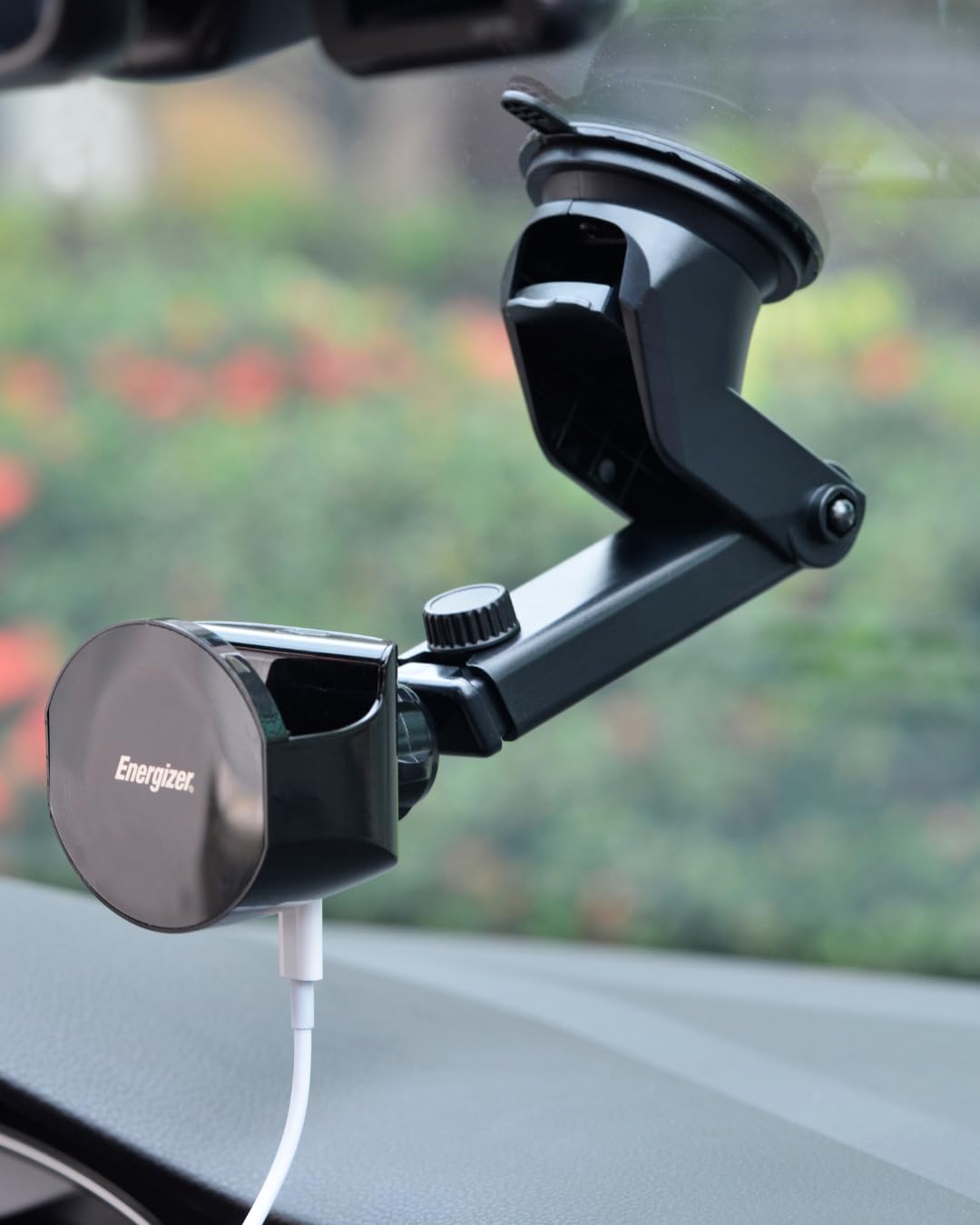 Energizer Bezprzewodowa ładowarka samochodowa MagSafe 15W, uniwersalny magnetyczny uchwyt samochodowy na telefon Energizer, uchwyt na telefon komórkowy z szybkim ładowaniem iPhone Android, dysza na