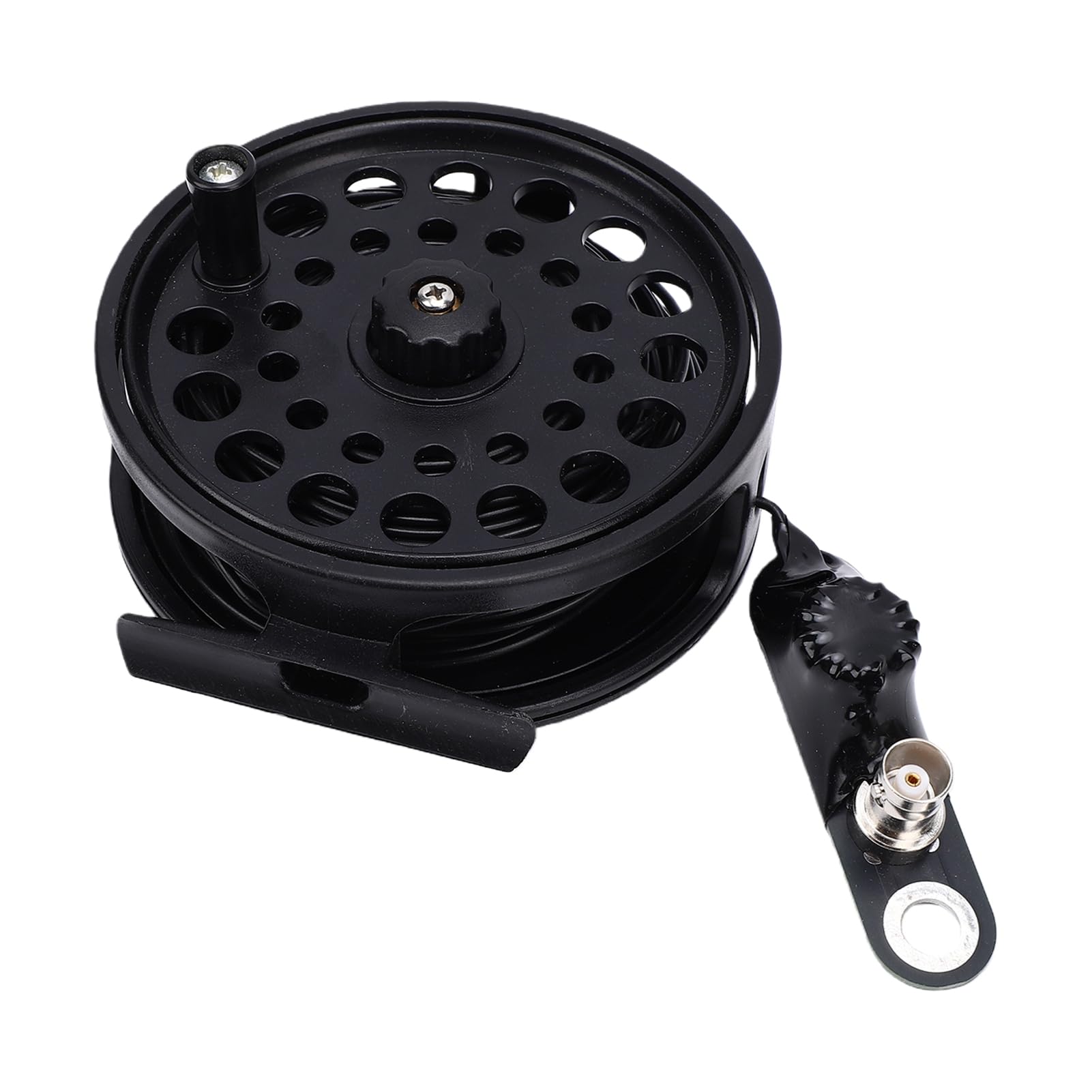 Sxhlseller Antena de Carrete de Corta 1:49 para Comunicaciones de Emergencia, Manivela Portátil, Cobertura Multibanda, Diseño Eficiente de 1-30MHz