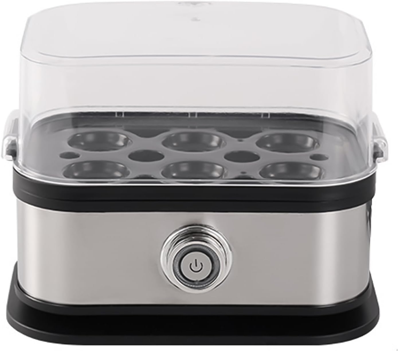 Adjustable Timer Egg Cooker – 6-Slot Steamer for Easy Meal Prep Adjustable Timer Egg Cooker – 6-Slot Steamer for Easy Meal Prep