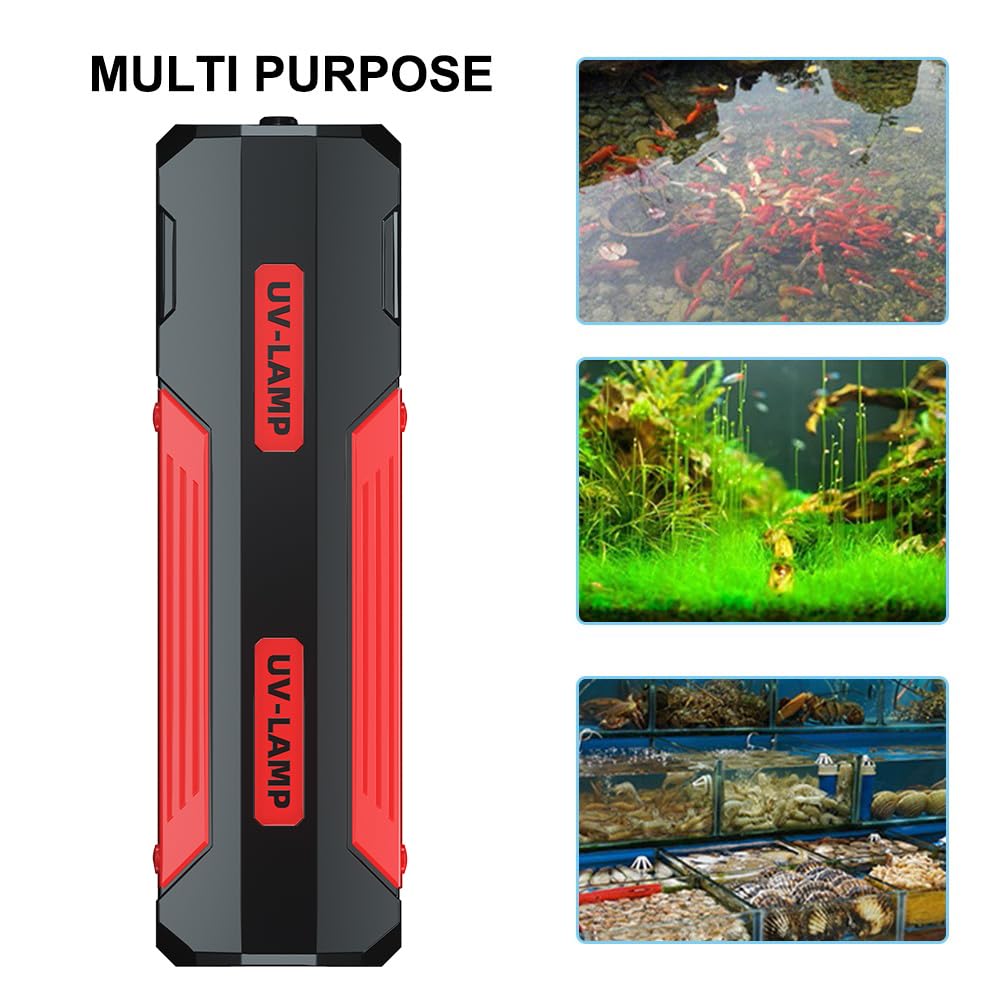 Stérilisateur UV Aquarium 9W 15W 22W Clarificateur Eau Dissolvant Algues Contrôleur Synchronisation 3/6/12/24 H