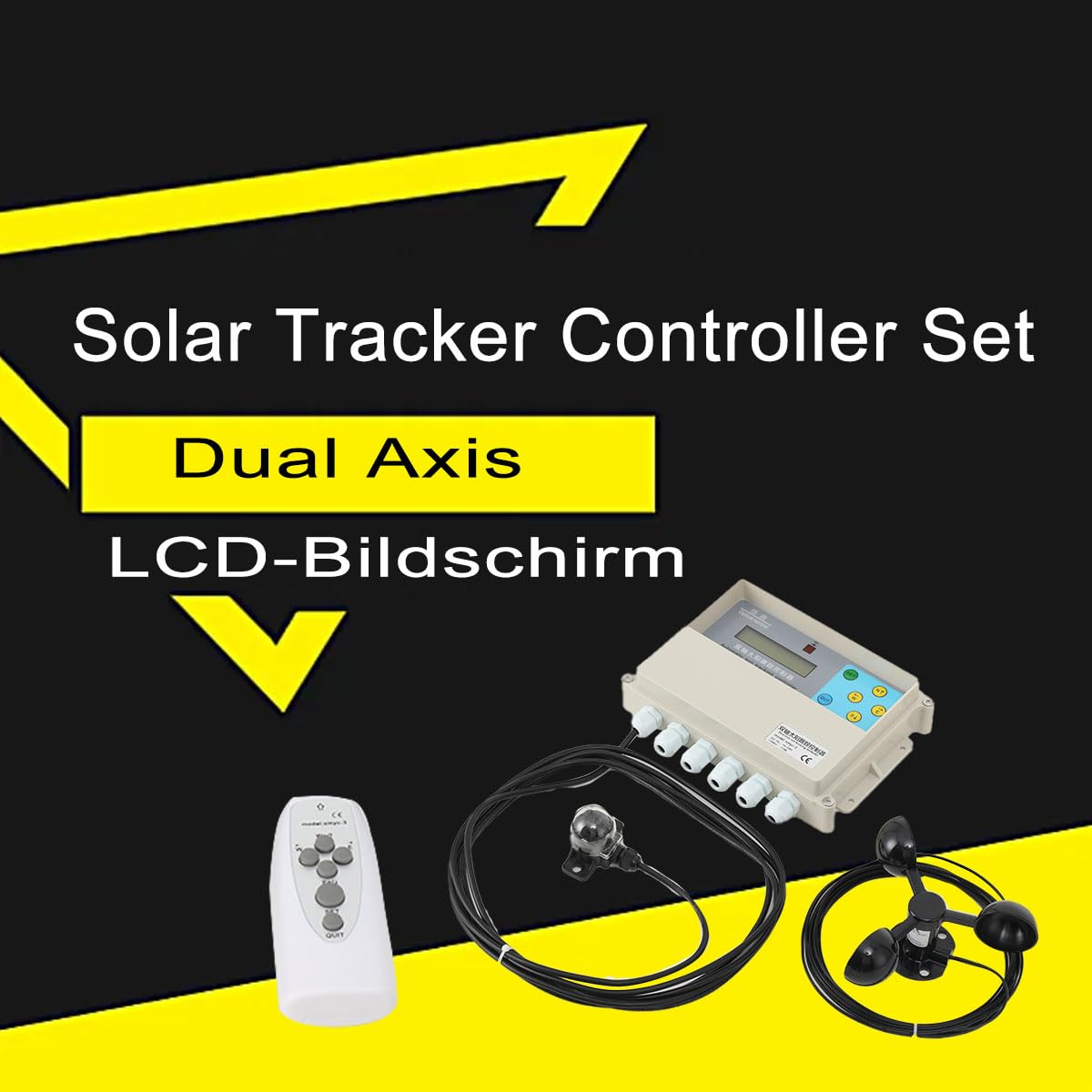 Solar Tracker Single Axis Solar Tracking System Solar-Tracking Controller | Sun Automatic Tracking Controller Automatischer Solar-Tracking-System mit 2 m Kabel for PV Solar Panel System