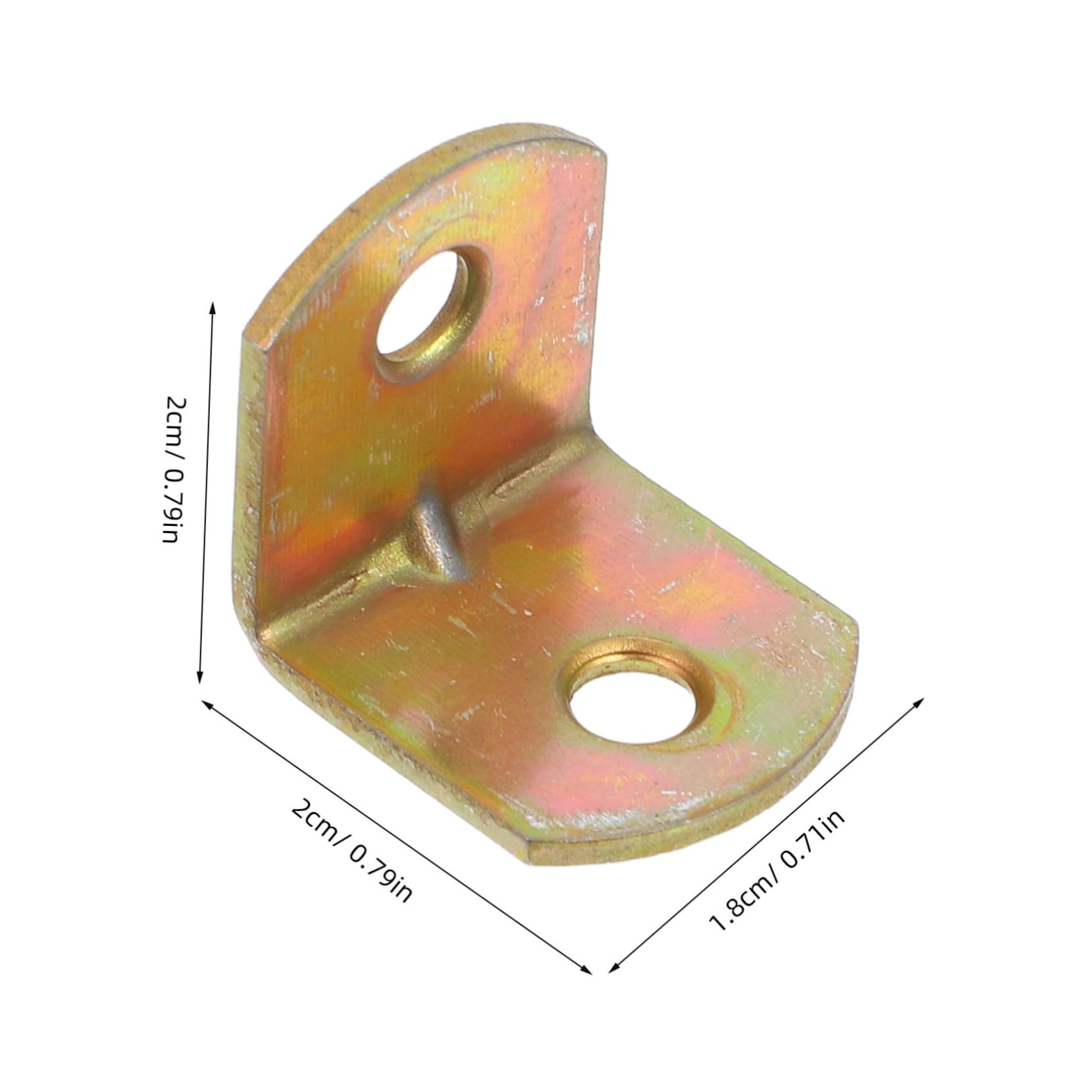 FUNOMOCYA 50pcs Angle Brackets for Cabinet Right Angle Retainer Metal Corner Shelf Bracket