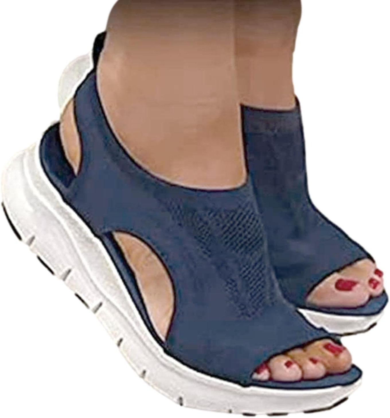 Sandalias de Cuña Media con Punta