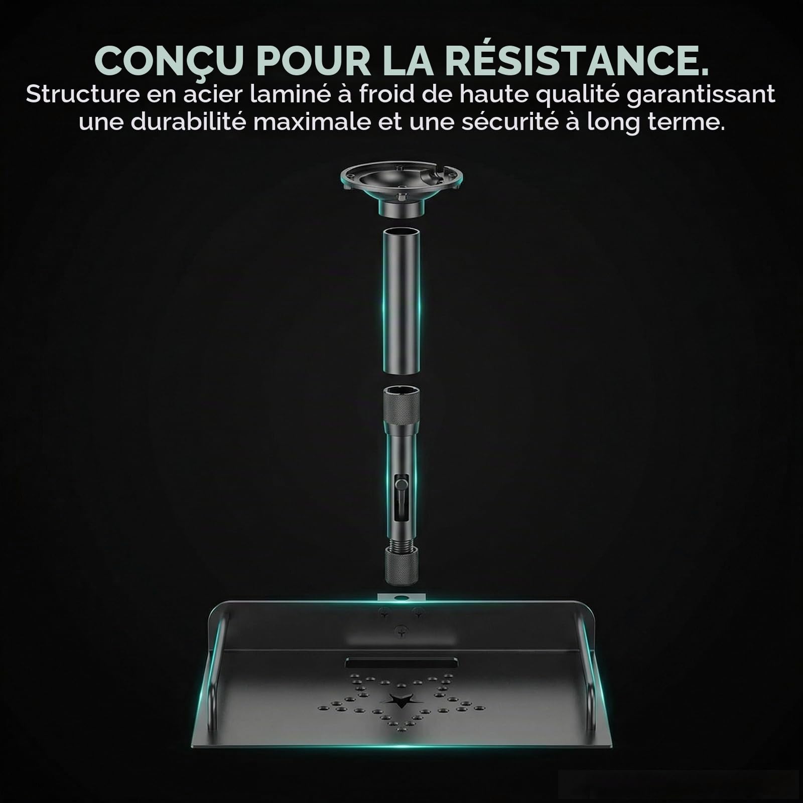 Support Plafond Universel pour vidéoprojecteur, Charge 10 kg