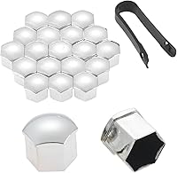 Vista 1 de Mtsooning 21 piezas de tapas para tuercas de rueda de coche, cubierta universal de 21 mm para tuerca de rueda, protector de cabeza de perno del cubo
