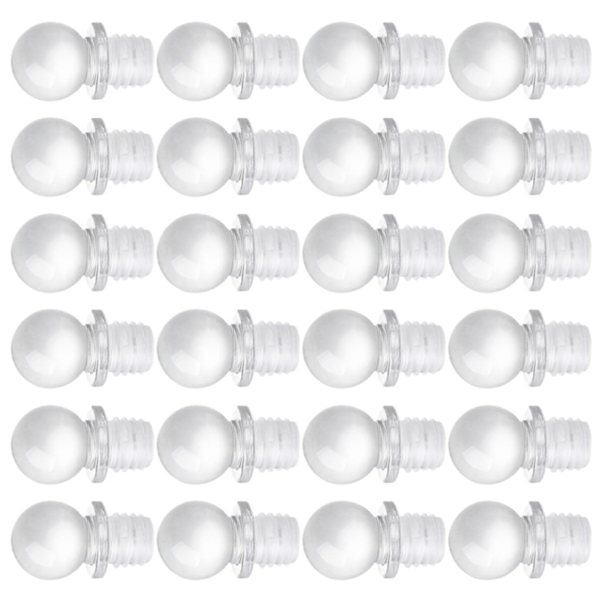 Luxshiny 24 Tapones de Vino Bola de Cristal de Vidrio y Silicona, Sellado Hermético y Portátiles para Botellas, Accesorios Decorativos para Uso en Licores y Bebidas